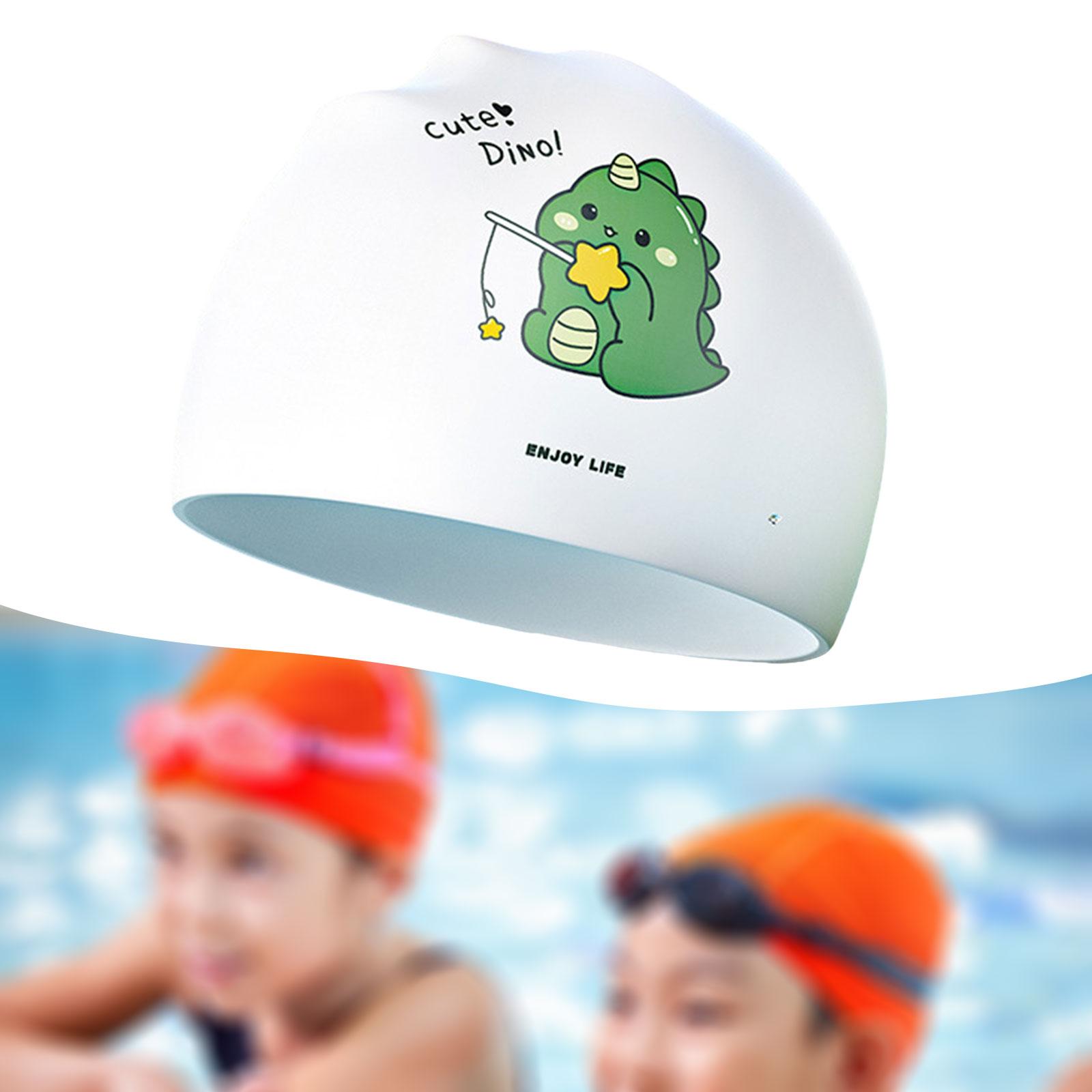 子供用水泳帽子 男の子 女の子用 ポータブル耳保護 柔軟なシ - Swim Hat Silicone のレビューと価格
