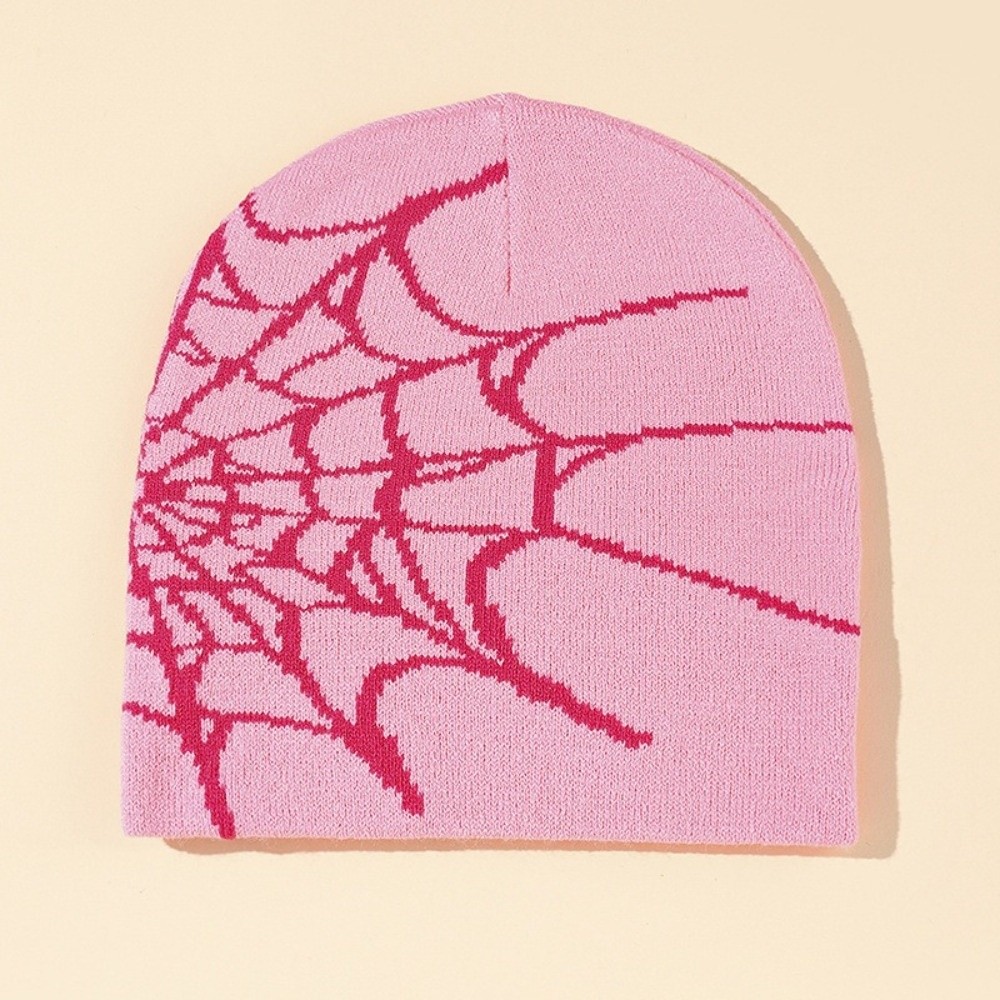 ヴィンテージ風、柔らかい素材の蜘蛛の巣模様のニット帽。暖かく - Beanie Cuffed Knit のレビューと価格