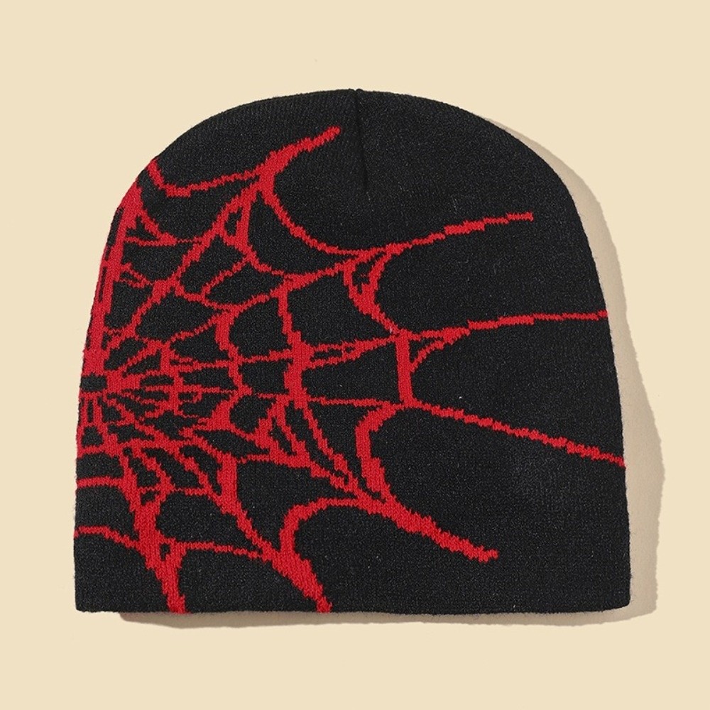 ヴィンテージ風、柔らかい素材の蜘蛛の巣模様のニット帽。暖かく - Beanie Cuffed Knit のレビューと価格