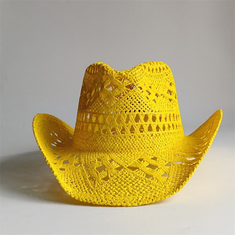 レディース帽子 カウボーイハット レトロ ストローハット 2 - Cowboy Hat Straw のレビューと価格