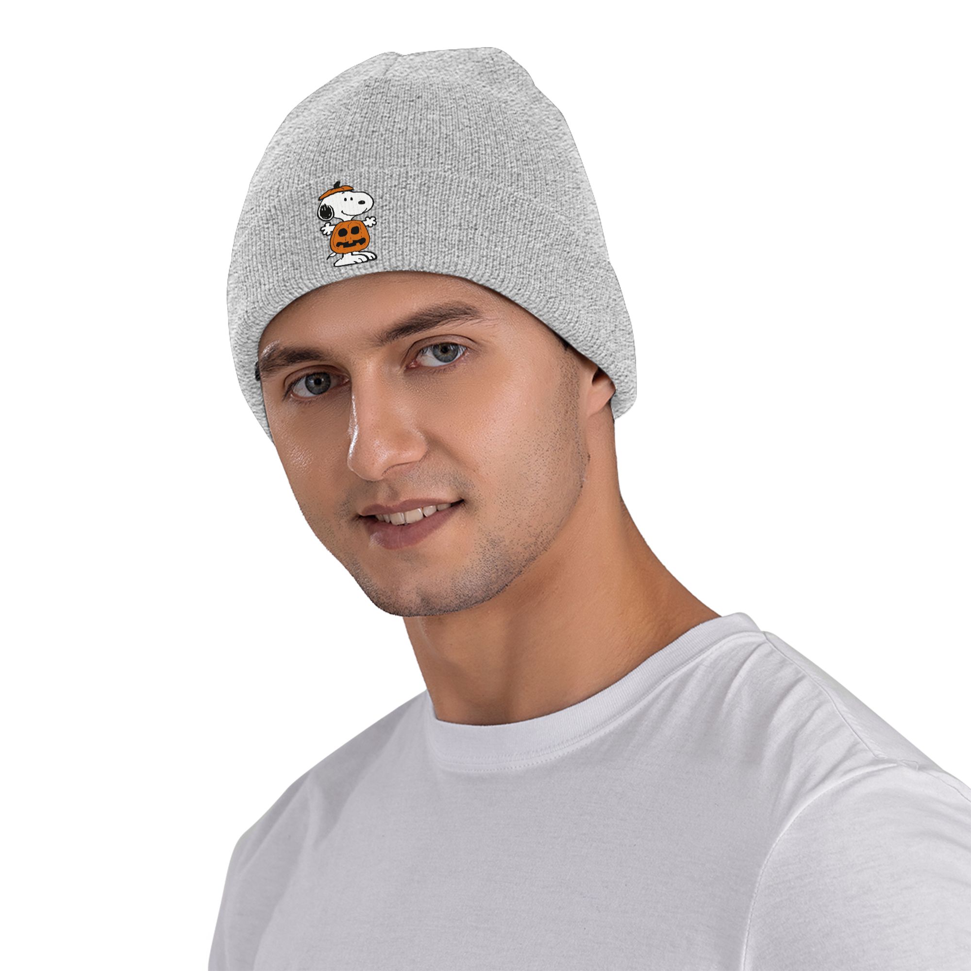 スヌーピー ハロウィン パンプキン柄 トリック・オア・トリー - Beanie Cuffed Knit のレビューと価格