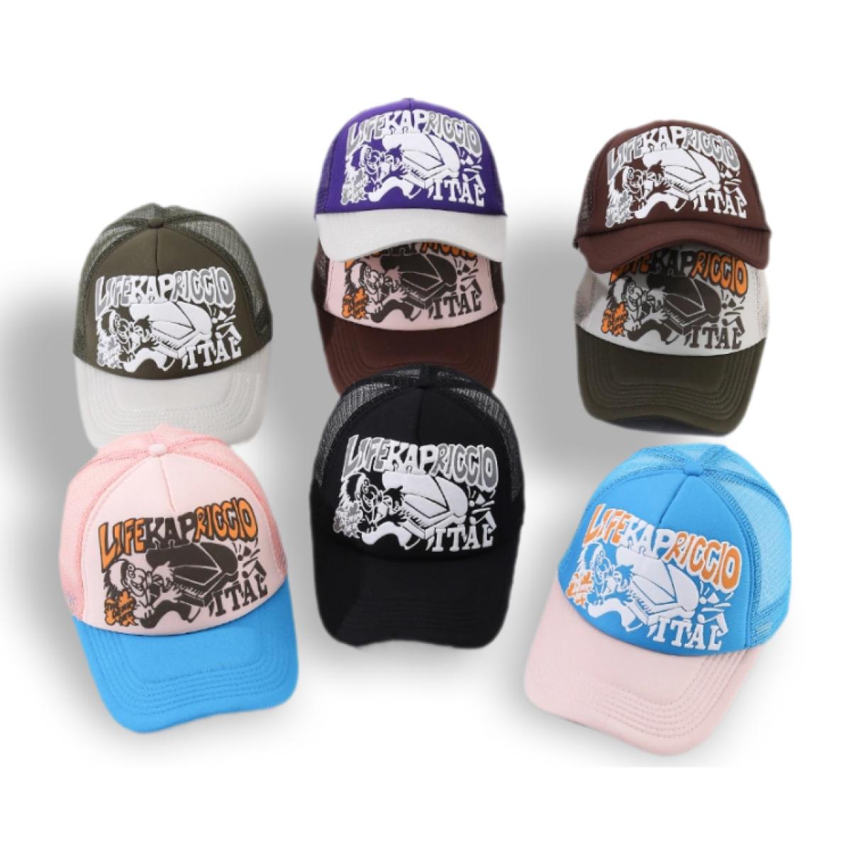 野球帽、通気性の良いメッシュ素材、カラーブロックデザイン、文 - Trucker Cap Mesh のレビューと価格